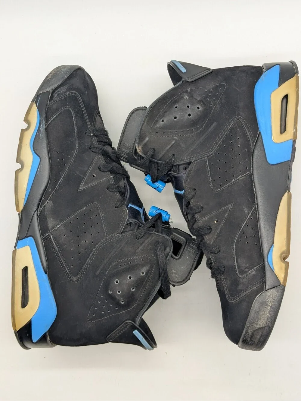 Air Jordan 6 Retro UNC Mens Size 12 Black Blue 384664-006 Sneakers 2017 Tar Heel
